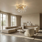 Fiora Crystal Floral Flush Mount