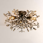 Fiora Crystal Floral Flush Mount