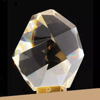 Flash Faceted Crystal Prisms Short Wall Sconce