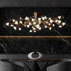 Flower Bloom Branch Brass Chandelier - kimoylights