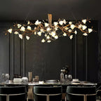 Flower Bloom Branch Brass Chandelier  - kimoylights
