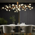 Flower Bloom Branch Brass Chandelier  - kimoylights