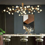 Flower Bloom Branch Brass Chandelier  - kimoylights