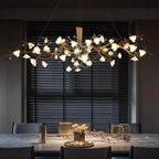 Flower Bloom Branch Brass Chandelier  - kimoylights