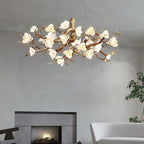Flower Bloom Branch Brass Chandelier  - kimoylights