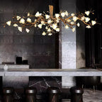 Flower Bloom Branch Brass Chandelier - kimoylights
