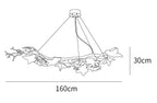 Folio Branch Brass Chandelier - kimoylights