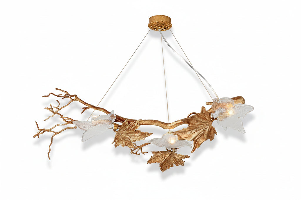 Folio Branch Brass Chandelier - kimoylights