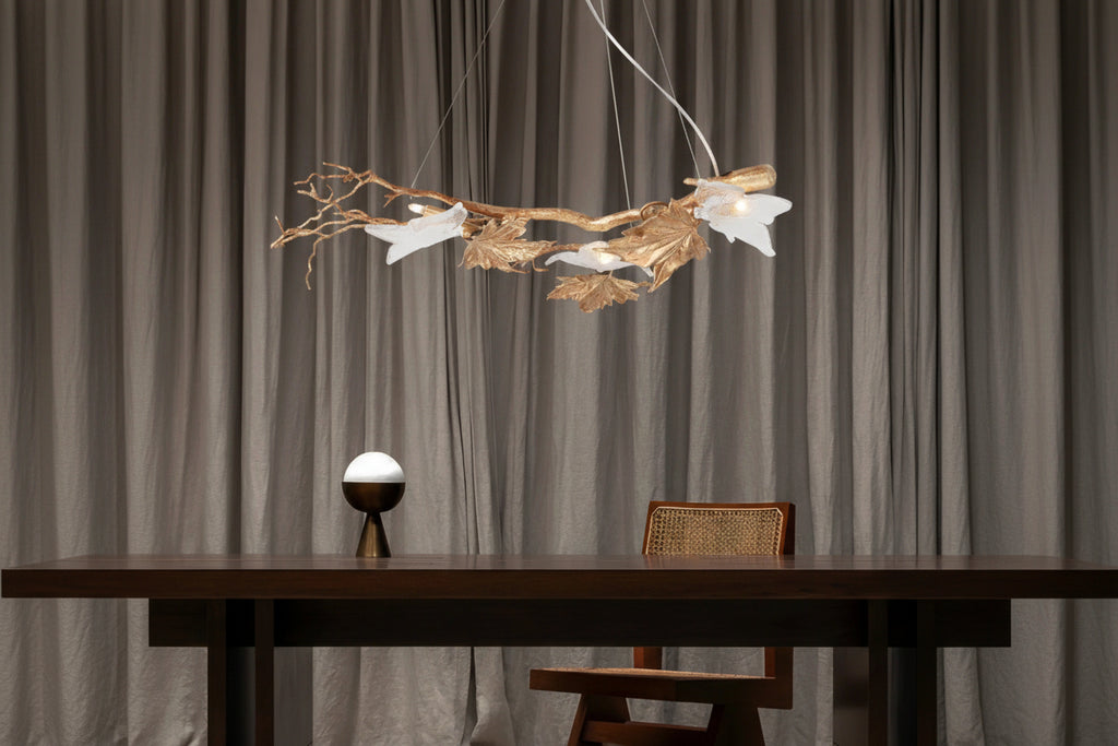 Folio Branch Brass Chandelier - kimoylights