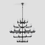 Foyer 5-Tier Crystal Chanderlier 70" W-kimoylights