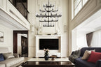 Foyer 5-Tier Crystal Chanderlier 70" W -kimoylights