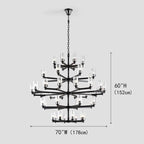 Foyer 5-Tier Crystal Chanderlier 70" W -kimoylights
