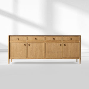 Fraboutiq Marble 4-door Sideboard with Drawers