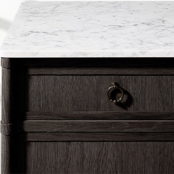 Fraboutiq Marble 4-door Sideboard with Drawers