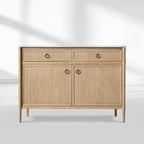 Fraboutiq Marble Double-Door Sideboard with Drawers