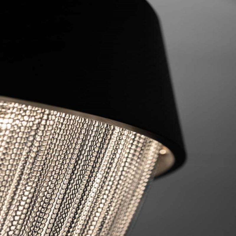 Modern Forever Chandelier, Oak, Aluminium Chain, Handmade Portugal by Greenapple-kimoylights
