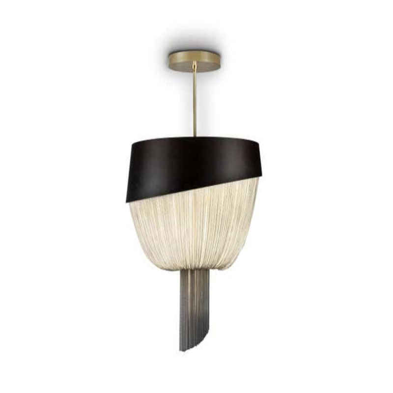 Modern Forever Chandelier, Oak, Aluminium Chain, Handmade Portugal by Greenapple  -kimoylights