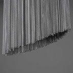 Modern Forever Chandelier, Oak, Aluminium Chain, Handmade Portugal by Greenapple -kimoylights