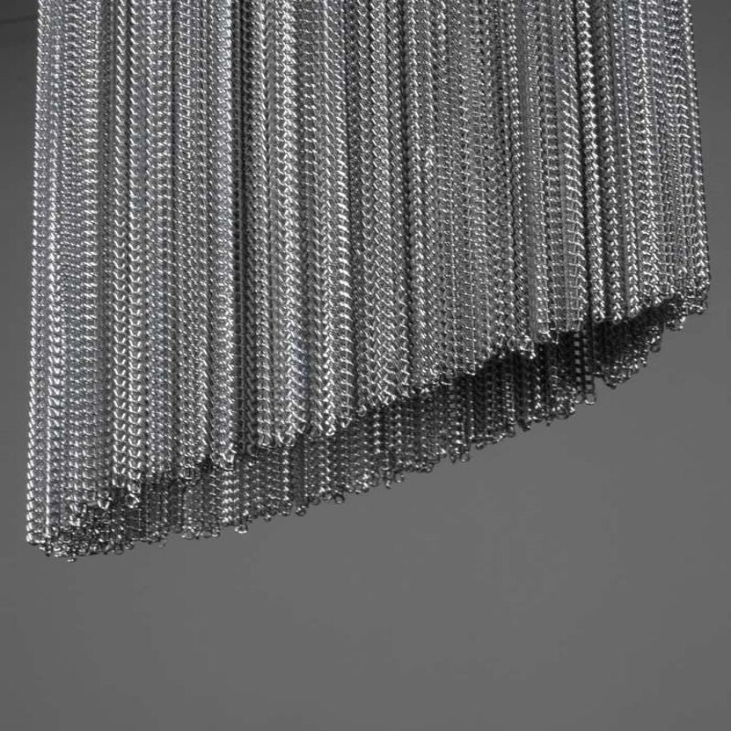 Modern Forever Chandelier, Oak, Aluminium Chain, Handmade Portugal by Greenapple -kimoylights
