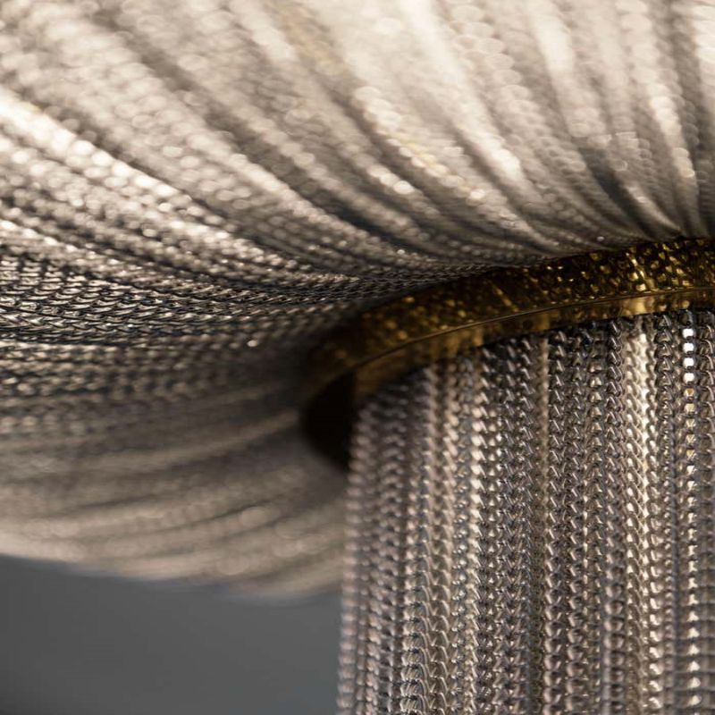Modern Forever Chandelier, Oak, Aluminium Chain, Handmade Portugal by Greenapple-kimoylights