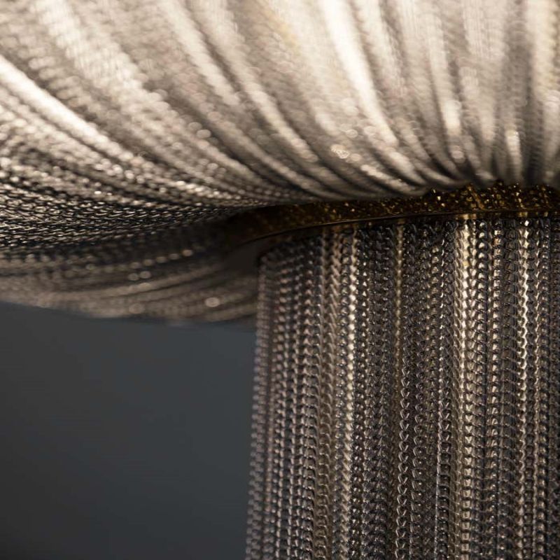 Modern Forever Chandelier, Oak, Aluminium Chain, Handmade Portugal by Greenapple -kimoylights