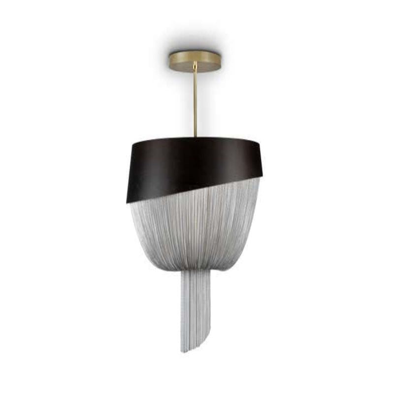 Modern Forever Chandelier, Oak, Aluminium Chain, Handmade Portugal by Greenapple-kimoylights