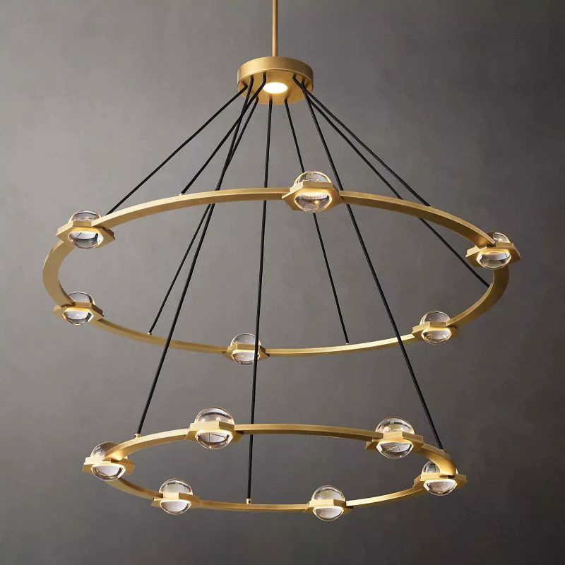 Genius Two-Tier Round Chandelier 48"