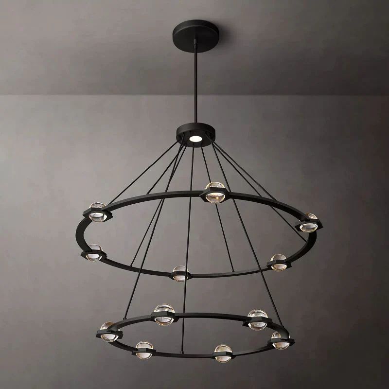 Genius Two-Tier Round Chandelier 48"
