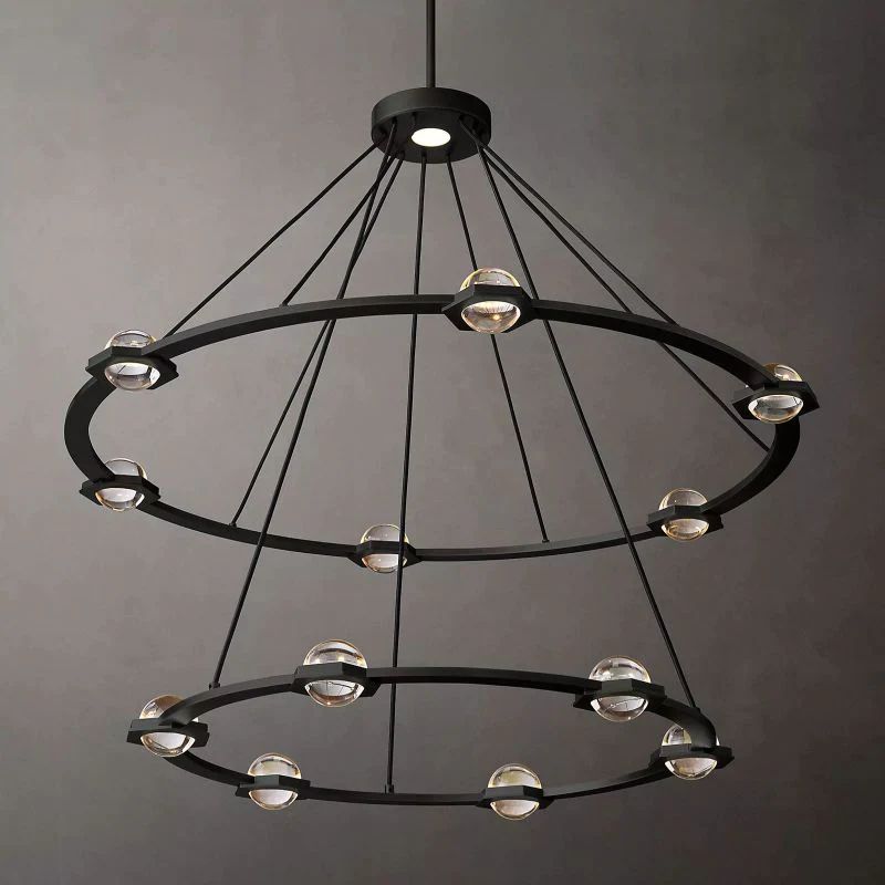 Genius Two-Tier Round Chandelier 48"