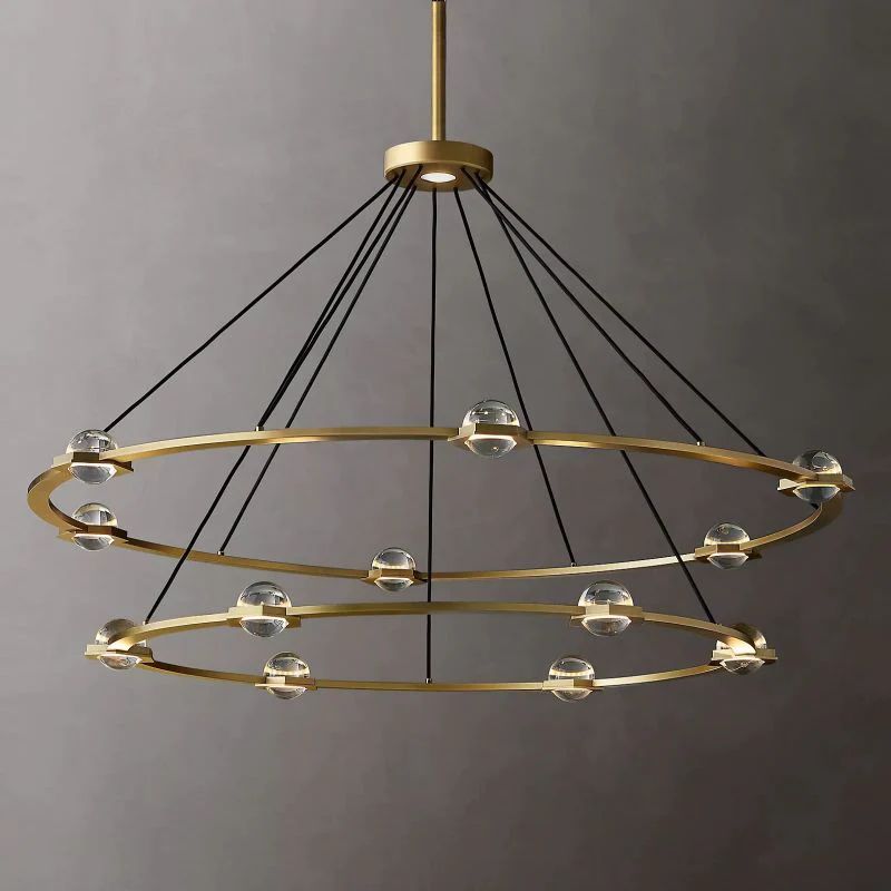 Genius Two-Tier Round Chandelier 60"