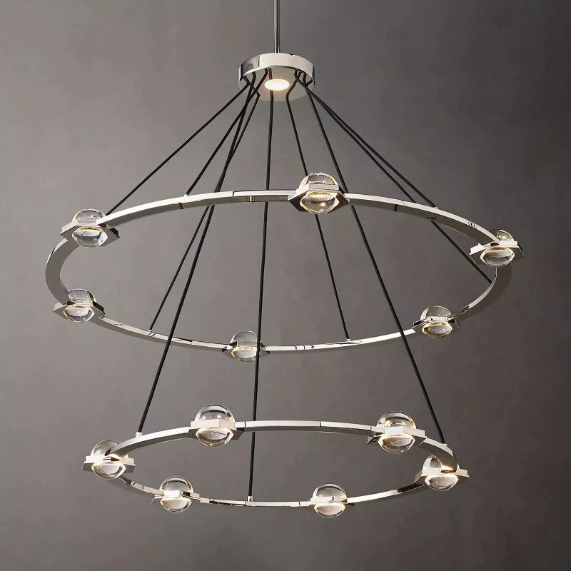 Genius Two-Tier Round Chandelier 48"
