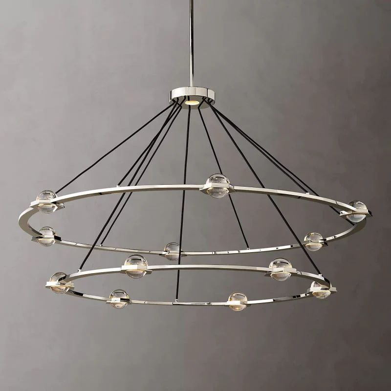 Genius Two-Tier Round Chandelier 60"