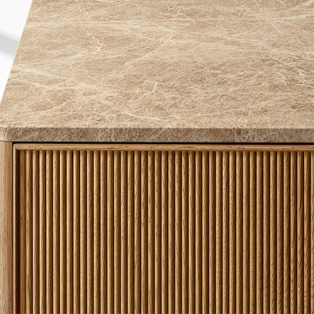 Genprestige Emperador Reeded 4-door Sideboard