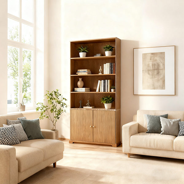 Genprestige Emperador Reeded Sideboard & Hutch