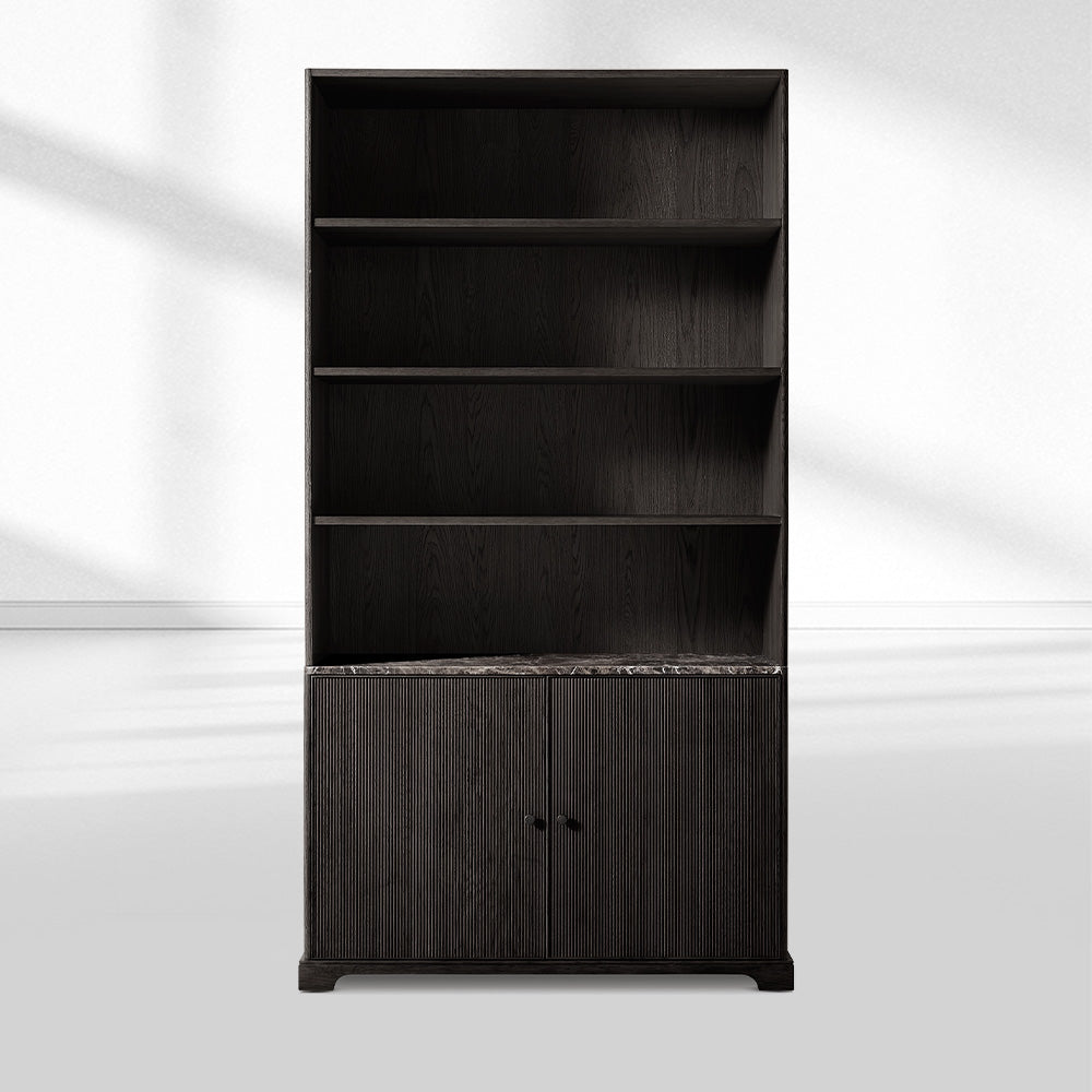 Genprestige Emperador Reeded Sideboard & Hutch