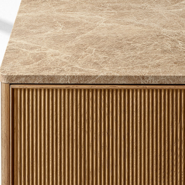 Genprestige Emperador Reeded Double-Door Sideboard