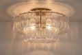 Ghiaccia 2-Tier Glass Round Flush Mount_001