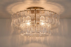 Ghiaccia 2-Tier Glass Round Flush Mount_001