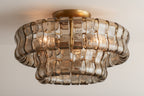 Ghiaccia 2-Tier Glass Round Flush Mount_003