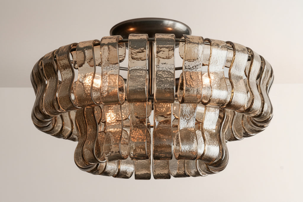 Ghiaccia 2-Tier Glass Round Flush Mount_004