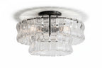 Ghiaccia 2-Tier Glass Round Flush Mount_007