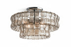 Ghiaccia 2-Tier Glass Round Flush Mount_008