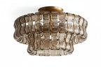Ghiaccia 2-Tier Glass Round Flush Mount_009