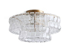 Ghiaccia 2-Tier Glass Round Flush Mount_010
