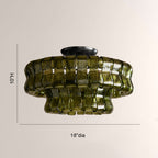 Ghiaccia 2-Tier Glass Round Flush Mount_014