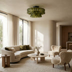 Ghiaccia 2-Tier Glass Round Flush Mount_016