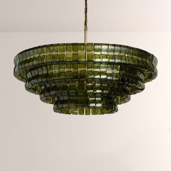 Ghiaccia Glass Round Chandelier