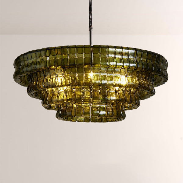 Ghiaccia Glass Round Chandelier