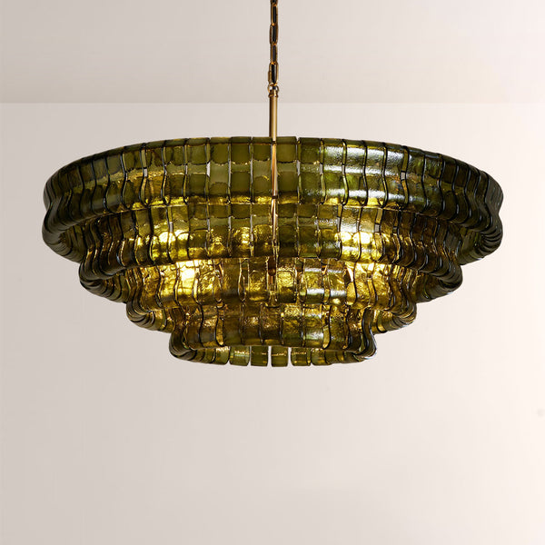 Ghiaccia Glass Round Chandelier