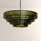 Ghiaccia Glass Round Chandelier